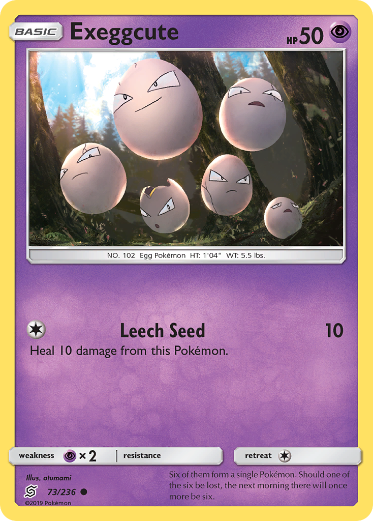 Exeggcute (73/236) [Sun & Moon: Unified Minds] Reverse Holofoil