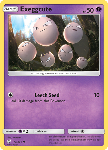 Exeggcute (73/236) [Sun & Moon: Unified Minds] Reverse Holofoil