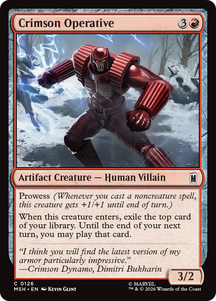Crimson Operative [Marvel Super Heroes] Foil