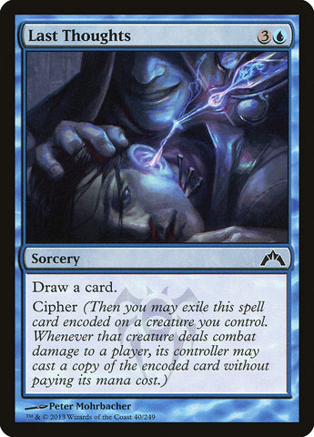 Last Thoughts [Gatecrash] Foil