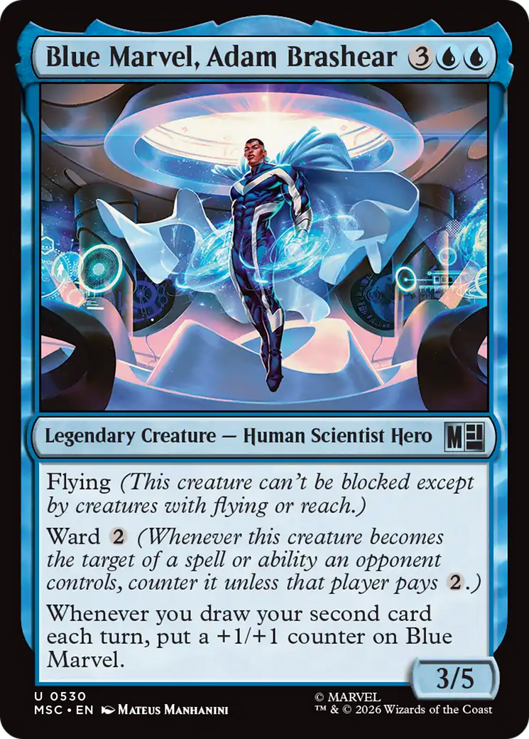 Blue Marvel, Adam Brashear [Marvel Super Heroes Commander] Foil