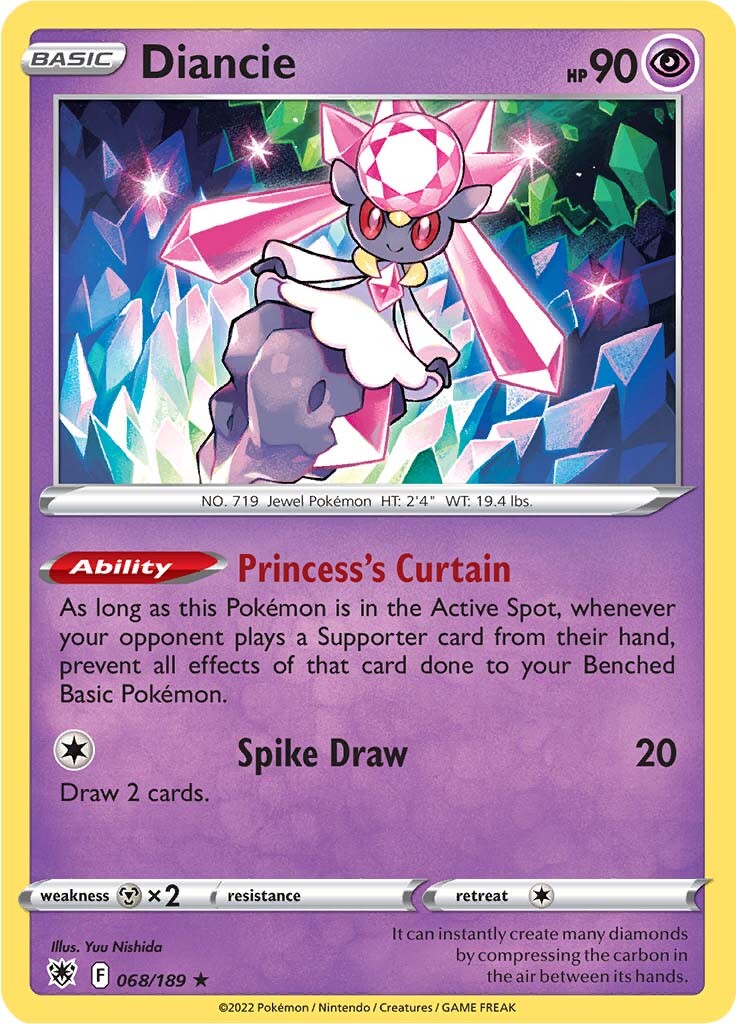 Diancie (068/189) [Sword & Shield: Astral Radiance] Reverse Holofoil