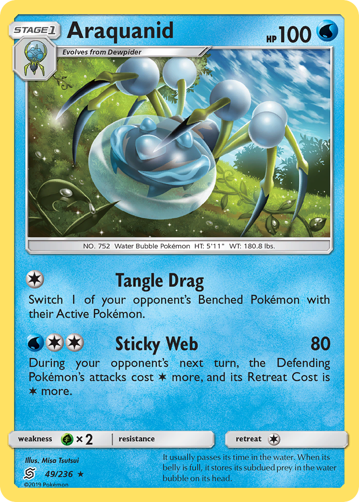 Araquanid (49/236) [Sun & Moon: Unified Minds] Reverse Holofoil