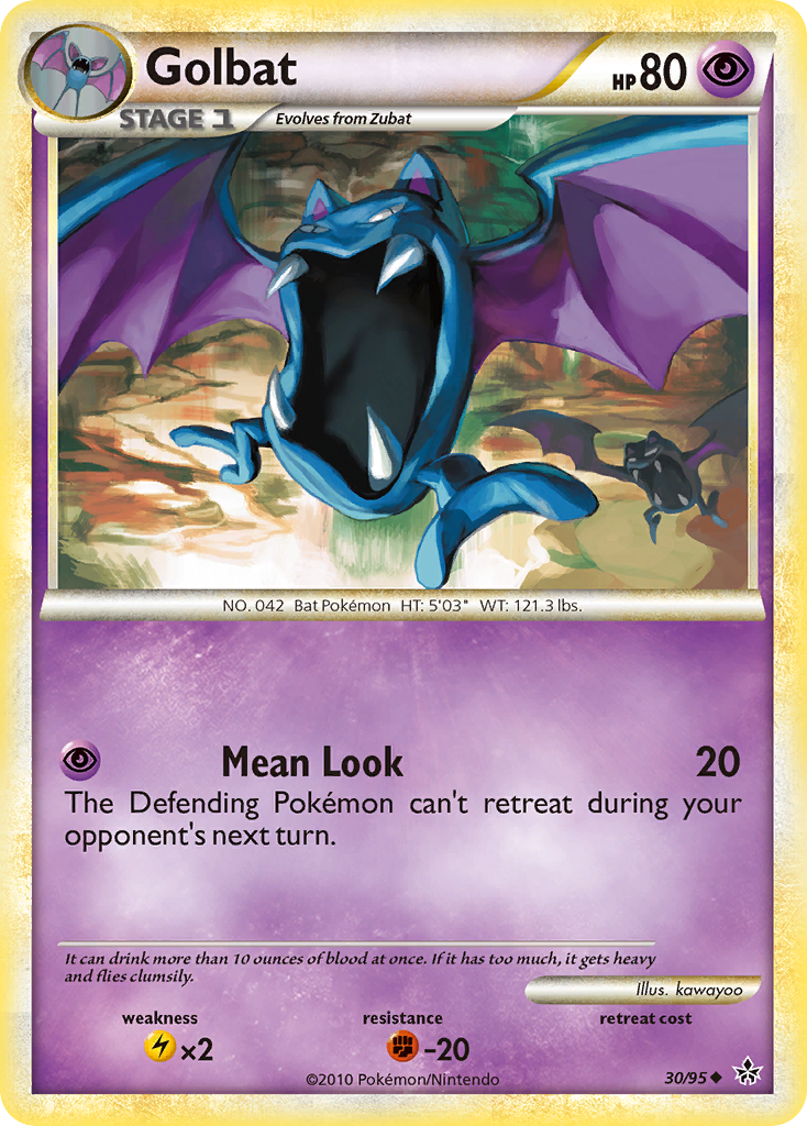 Golbat (30/95) [HeartGold & SoulSilver: Unleashed] Reverse Holofoil