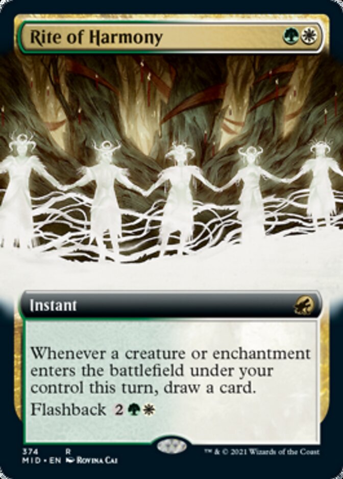 Rite of Harmony (Extended Art) [Innistrad: Midnight Hunt] Foil