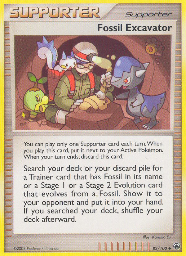 Fossil Excavator (82/100) [Diamond & Pearl: Majestic Dawn] Reverse Holofoil