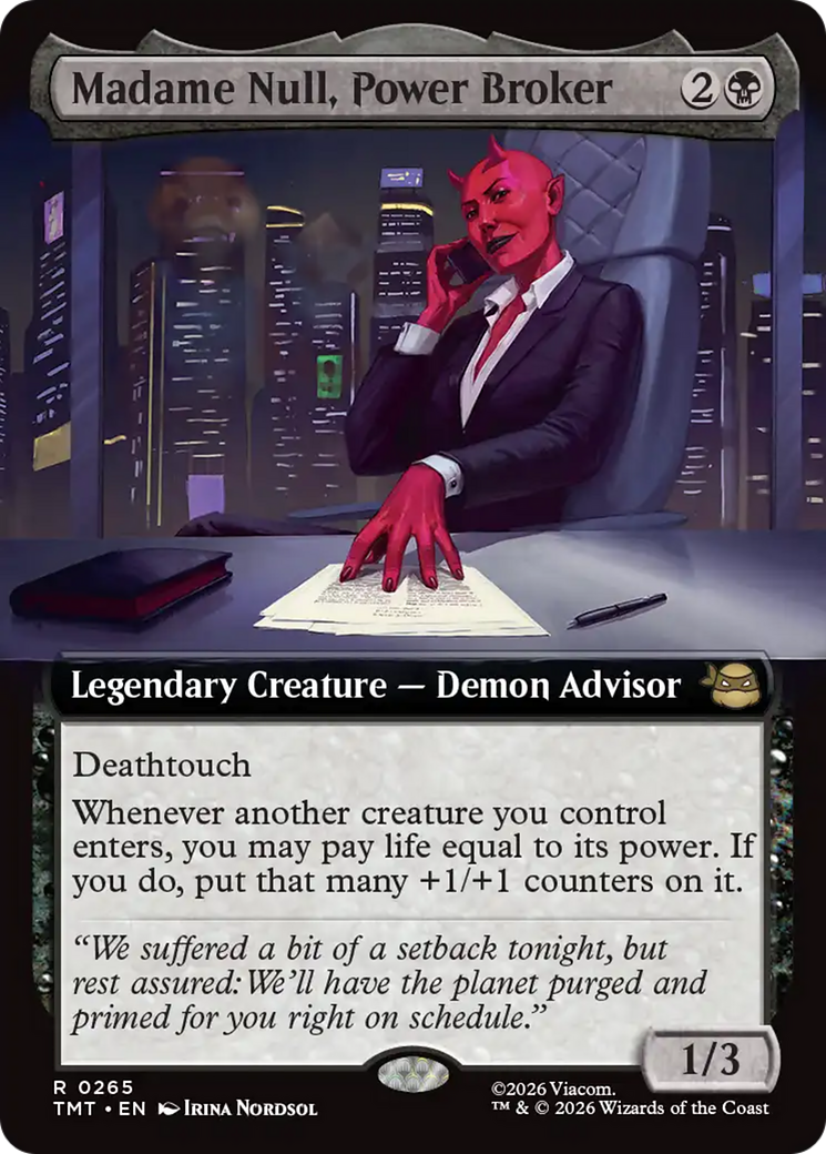 Madame Null, Power Broker (Extended Art) [Teenage Mutant Ninja Turtles] Foil