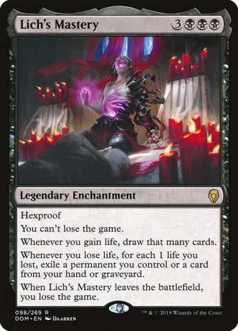 Lich's Mastery [Dominaria] Foil