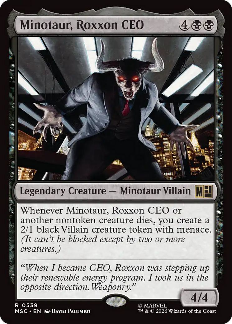 Minotaur, Roxxon CEO [Marvel Super Heroes Commander] Foil