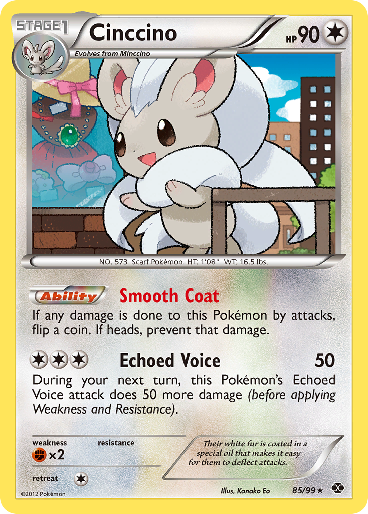 Cinccino (85/99) [Black & White: Next Destinies] Reverse Holofoil