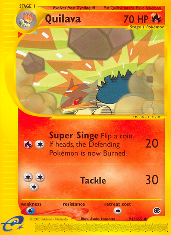 Quilava (91/165) [Expedition: Base Set] Reverse Holofoil