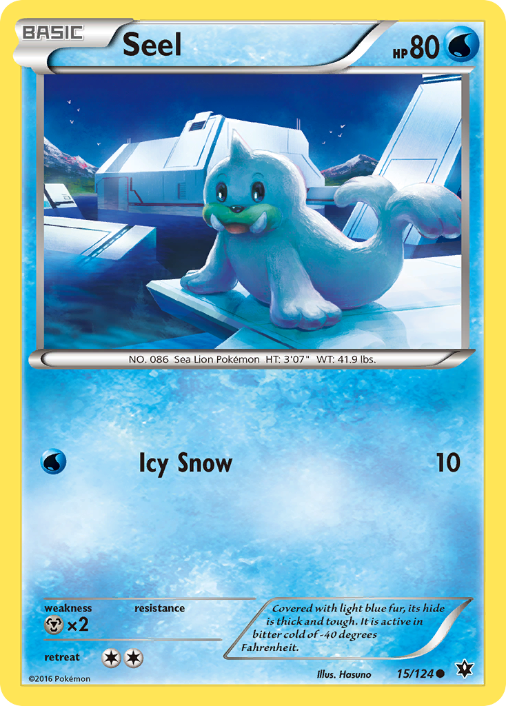Seel (15/124) [XY: Fates Collide] Reverse Holofoil