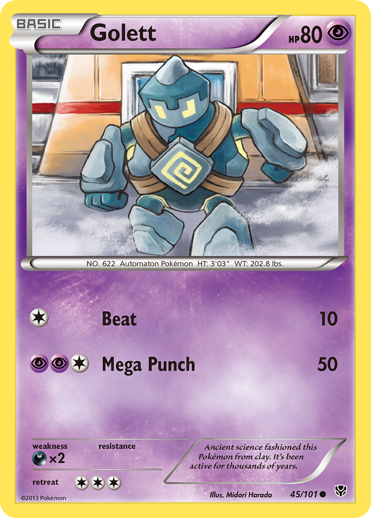 Golett (45/101) [Black & White: Plasma Blast] Reverse Holofoil