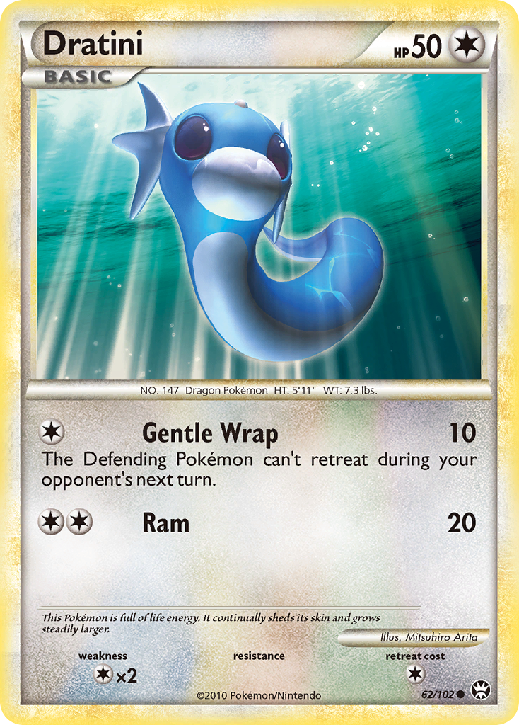 Dratini (62/102) [HeartGold & SoulSilver: Triumphant] Reverse Holofoil