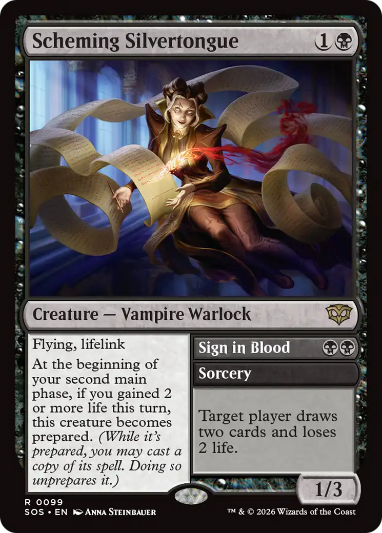 Scheming Silvertongue [Secrets of Strixhaven] Foil