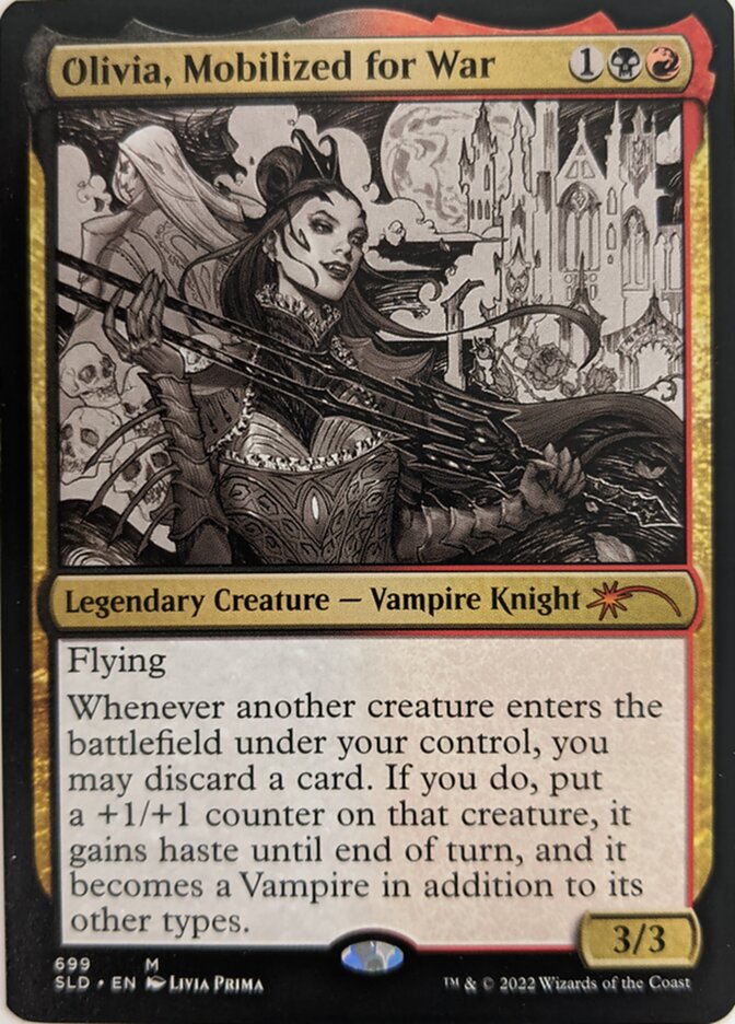 Olivia, Mobilized for War (Sketch) [Secret Lair Drop Promos] Foil