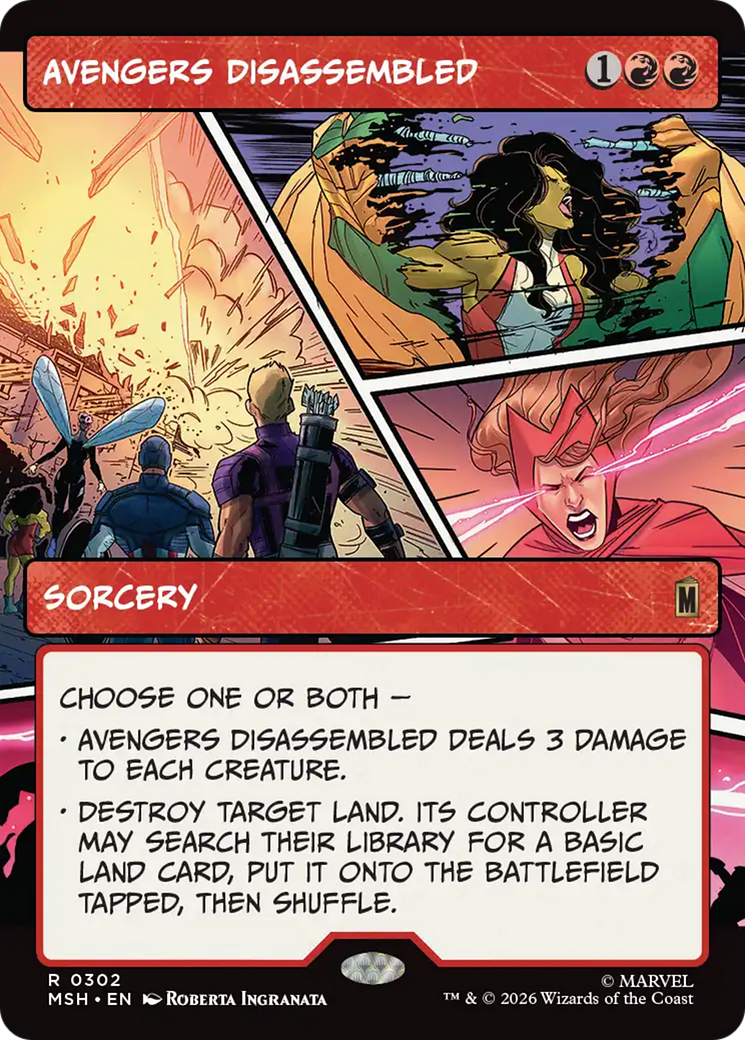 Avengers Disassembled (Borderless) [Marvel Super Heroes] Foil