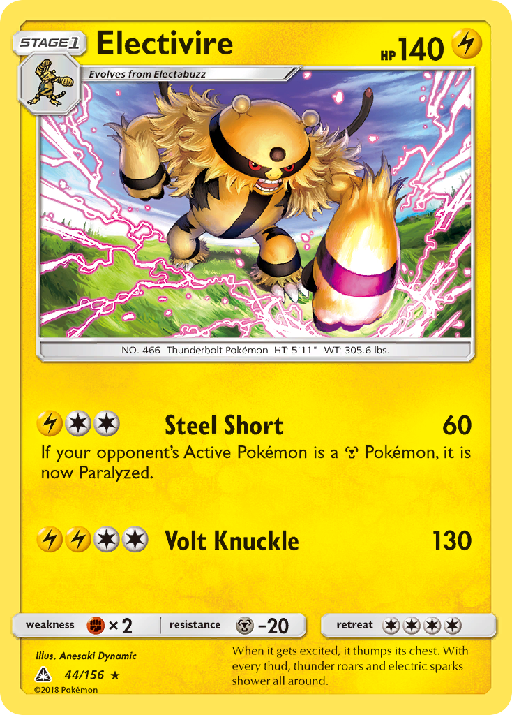 Electivire (44/156) [Sun & Moon: Ultra Prism] Reverse Holofoil