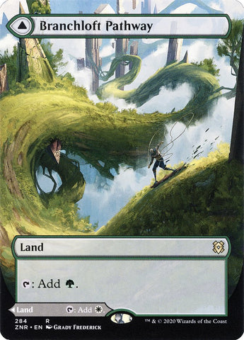 Branchloft Pathway // Boulderloft Pathway (Borderless Alternate Art) [Zendikar Rising] Foil