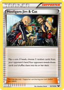 Hooligans Jim & Cas (95/108) [Black & White: Dark Explorers] Reverse Holofoil