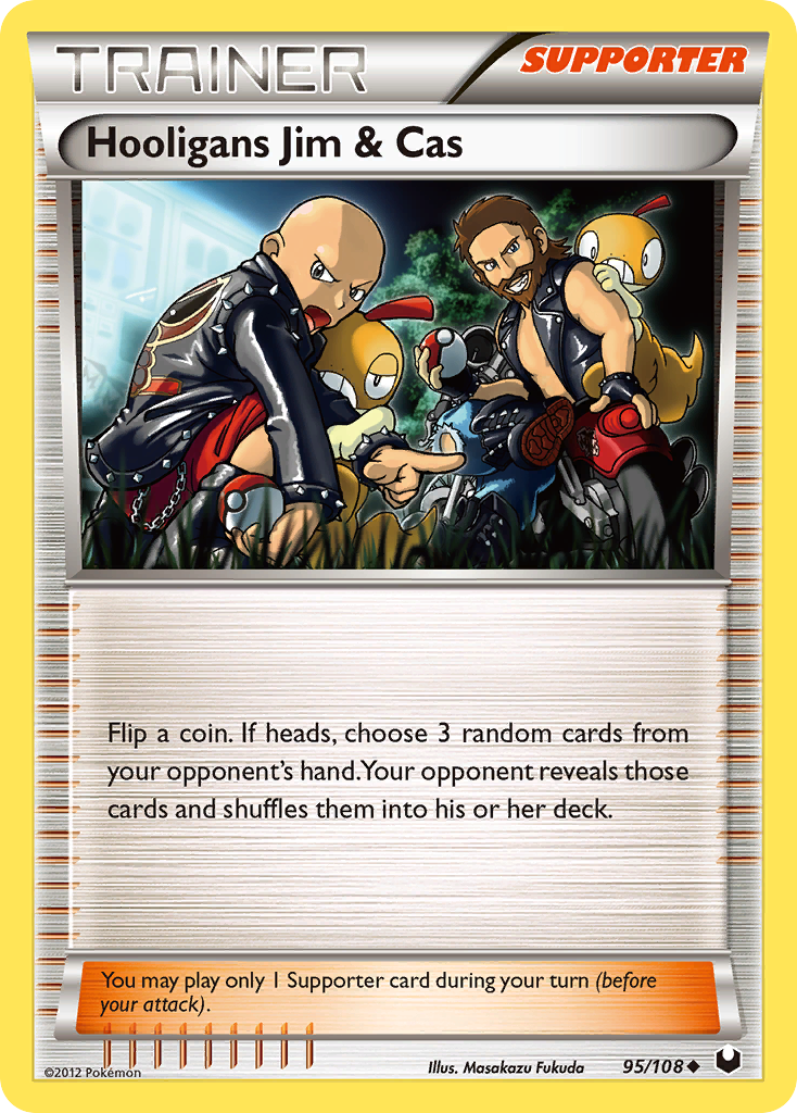 Hooligans Jim & Cas (95/108) [Black & White: Dark Explorers] Reverse Holofoil