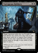 Outrageous Robbery (Extended Art) [Murders at Karlov Manor] Foil