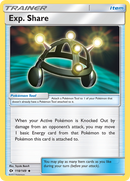 Exp. Share (118/149) [Sun & Moon: Base Set] Reverse Holofoil