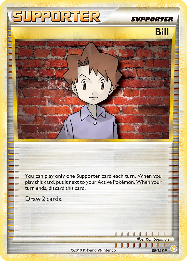 Bill (89/123) [HeartGold & SoulSilver: Base Set] Reverse Holofoil