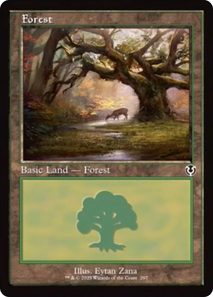 Forest (297) (Retro Frame) [Innistrad Remastered] Foil