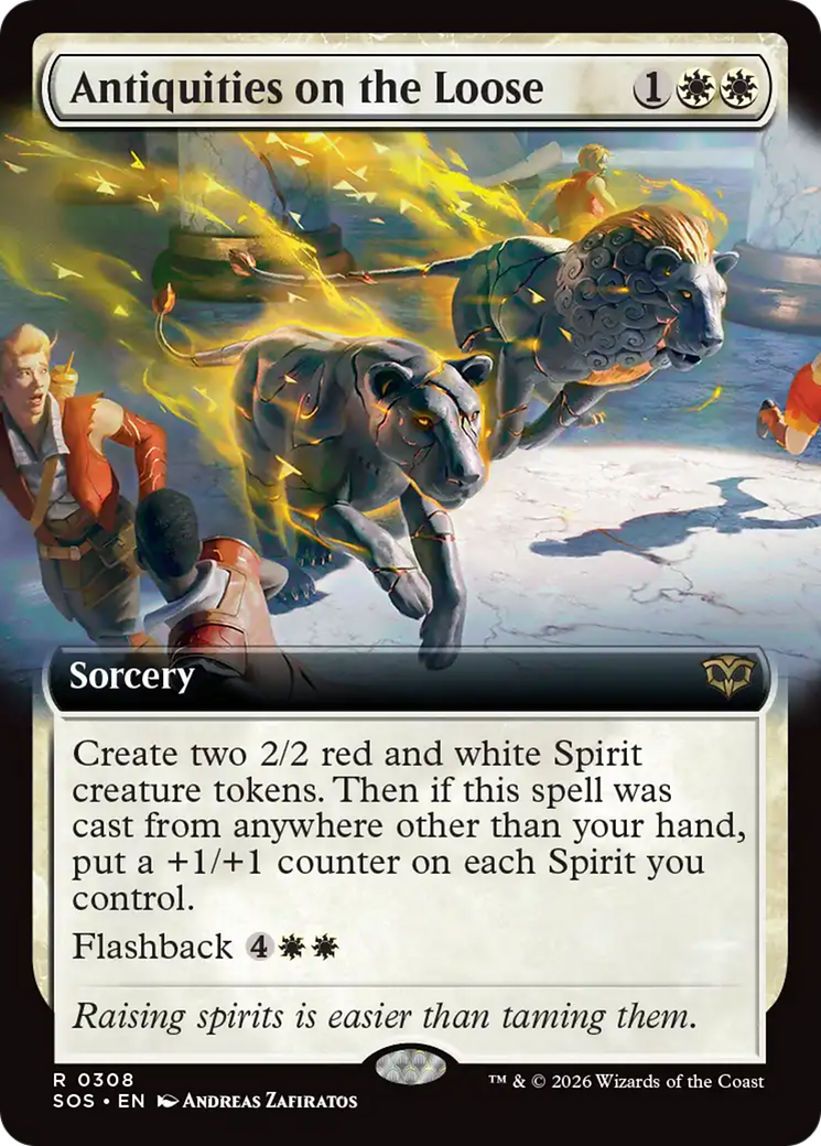 Antiquities on the Loose (Extended Art) [Secrets of Strixhaven] Foil