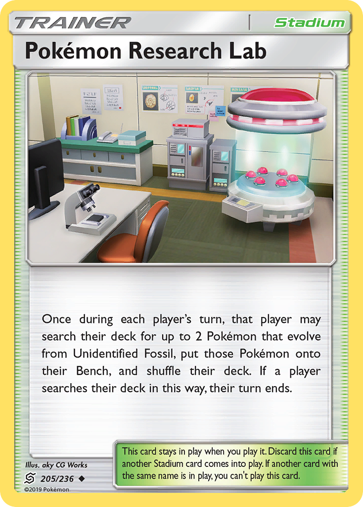 Pokemon Research Lab (205/236) [Sun & Moon: Unified Minds] Reverse Holofoil