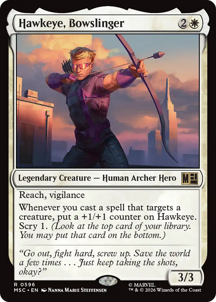 Hawkeye, Bowslinger [Marvel Super Heroes Commander] Foil