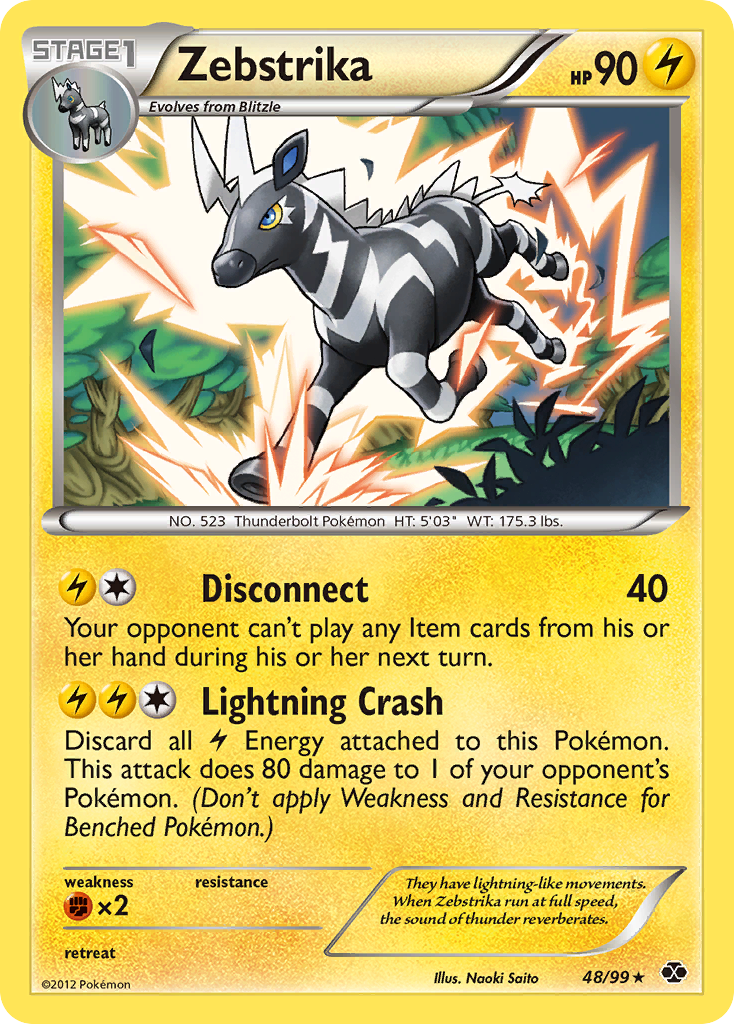Zebstrika (48/99) [Black & White: Next Destinies] Reverse Holofoil