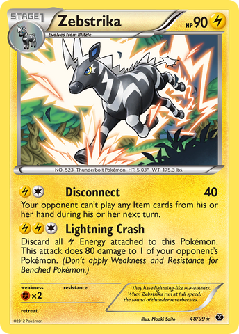 Zebstrika (48/99) [Black & White: Next Destinies] Reverse Holofoil