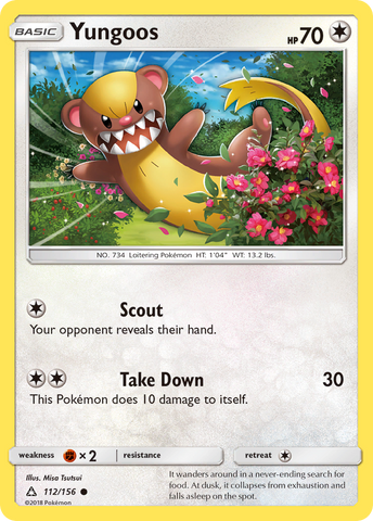 Yungoos (112/156) [Sun & Moon: Ultra Prism] Reverse Holofoil