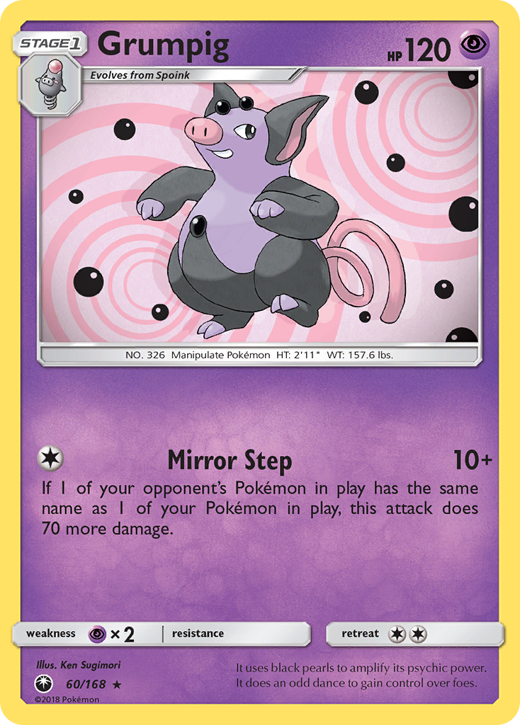 Grumpig (60/168) [Sun & Moon: Celestial Storm] Reverse Holofoil