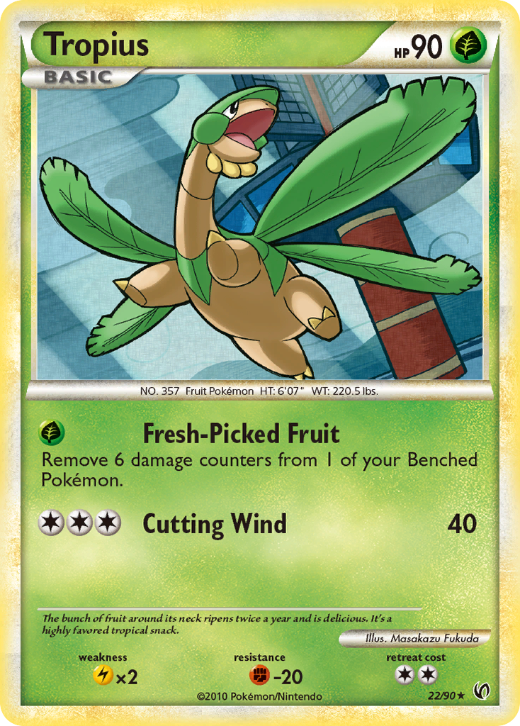 Tropius (22/90) [HeartGold & SoulSilver: Undaunted] Reverse Holofoil