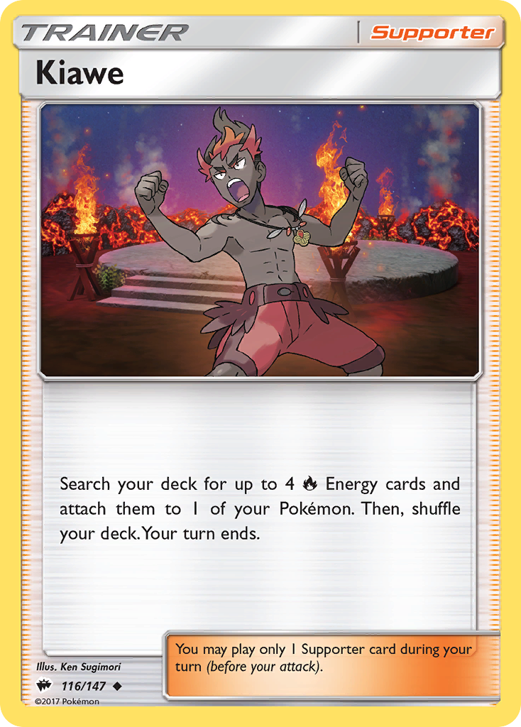 Kiawe (116/147) [Sun & Moon: Burning Shadows] Reverse Holofoil