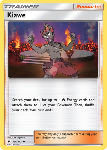 Kiawe (116/147) [Sun & Moon: Burning Shadows] Reverse Holofoil