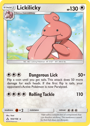 Lickilicky (103/156) [Sun & Moon: Ultra Prism] Reverse Holofoil