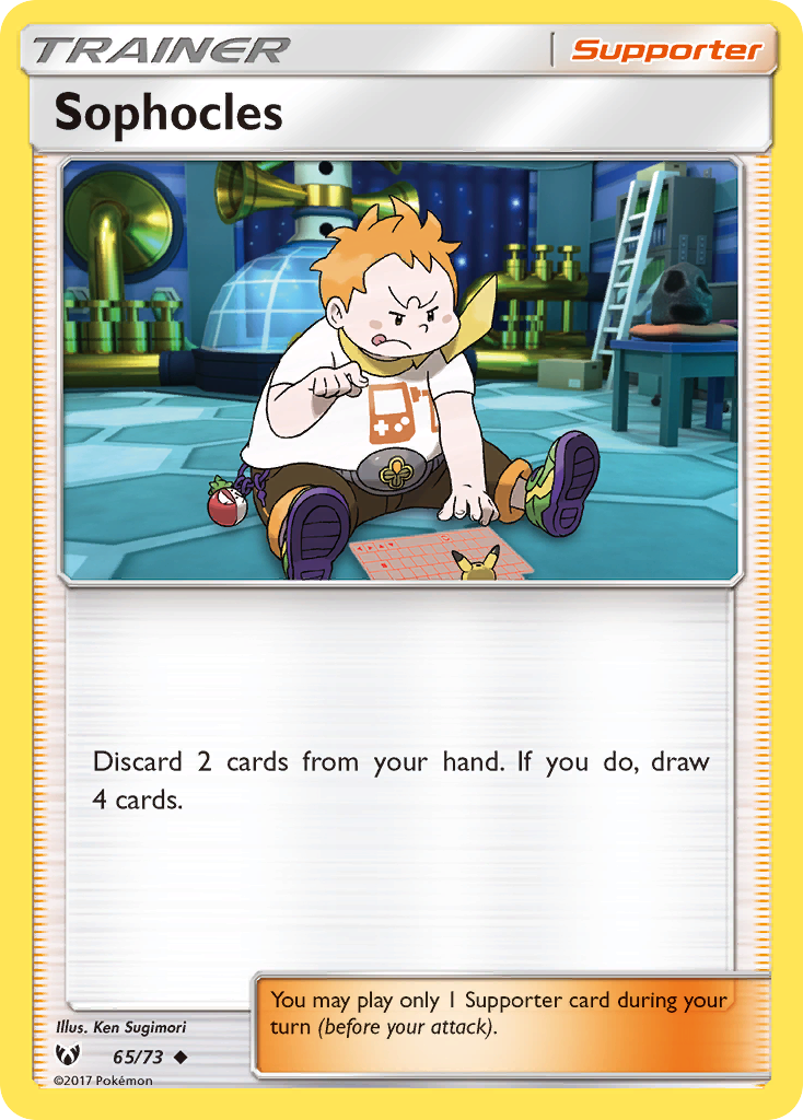 Sophocles (65/73) [Sun & Moon: Shining Legends] Reverse Holofoil
