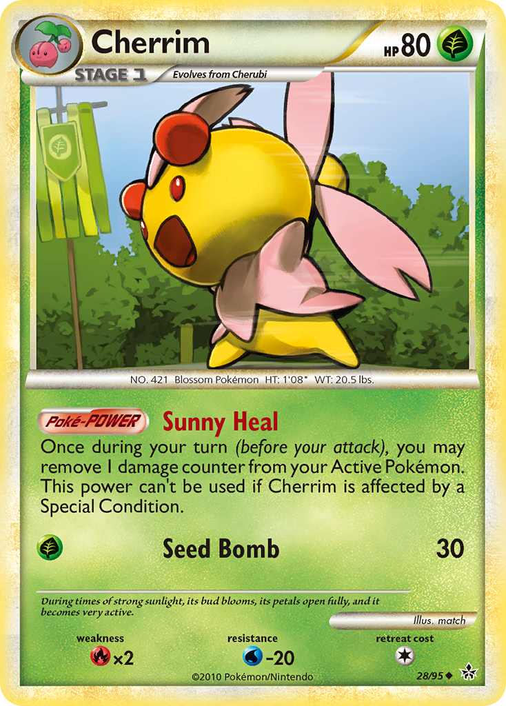 Cherrim (28/95) [HeartGold & SoulSilver: Unleashed] Reverse Holofoil