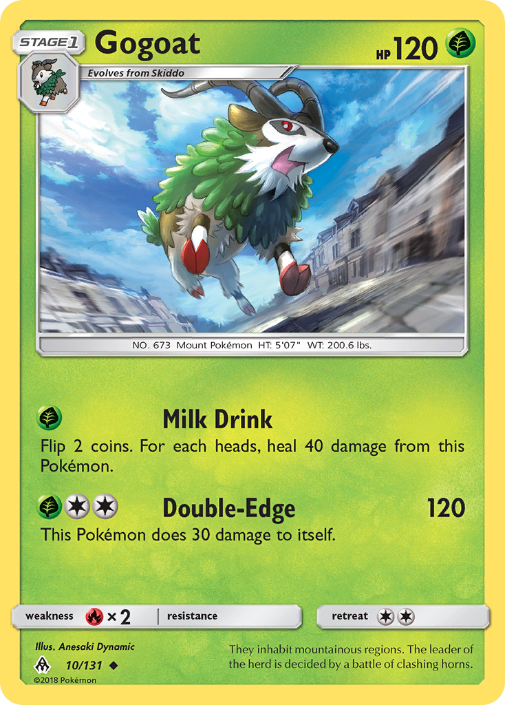 Gogoat (10/131) [Sun & Moon: Forbidden Light] Reverse Holofoil