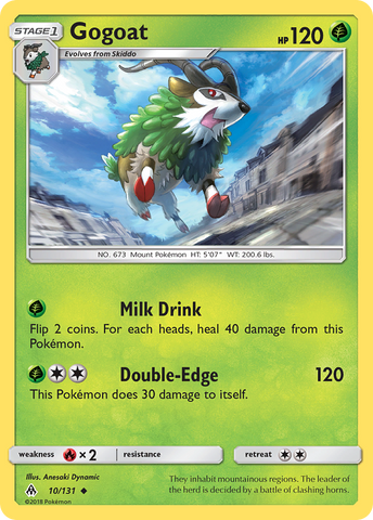 Gogoat (10/131) [Sun & Moon: Forbidden Light] Reverse Holofoil
