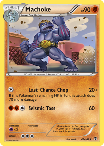 Machoke (48/101) [Black & White: Plasma Blast] Reverse Holofoil