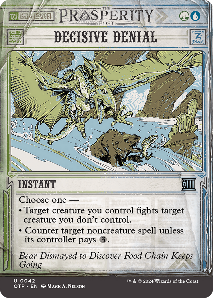 Decisive Denial [Outlaws of Thunder Junction: Breaking News] Foil