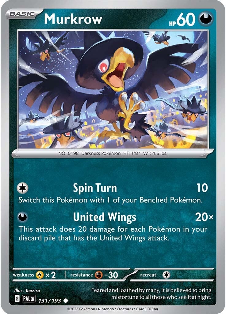 Murkrow (131/193) [Scarlet & Violet: Paldea Evolved] Reverse Holofoil