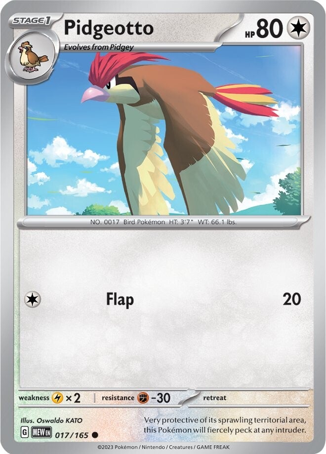 Pidgeotto (017/165) [Scarlet & Violet 151] Reverse Holofoil