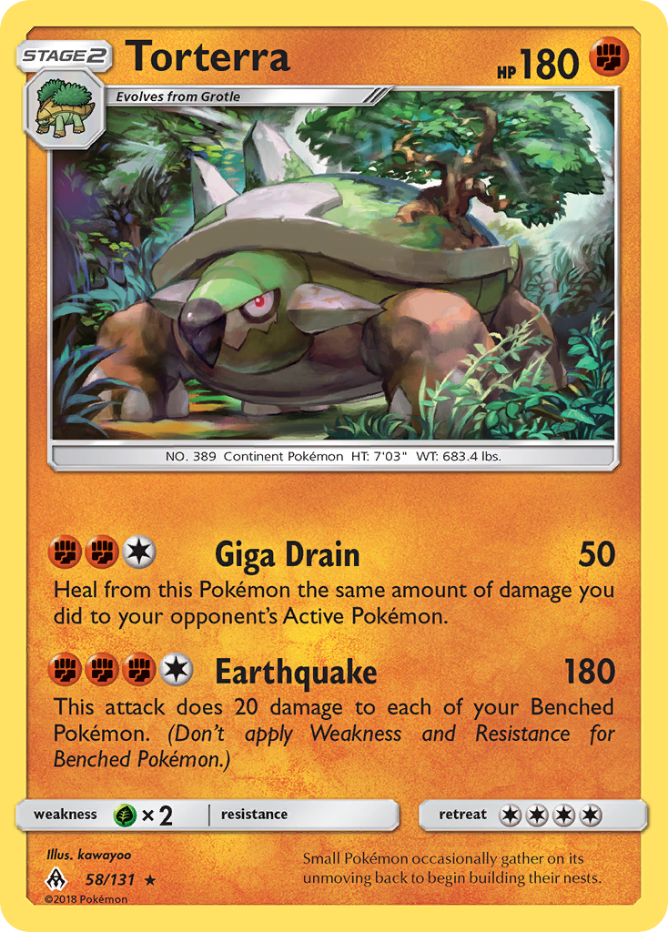 Torterra (58/131) [Sun & Moon: Forbidden Light] Reverse Holofoil