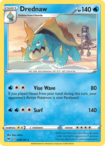 Drednaw (039/185) [Sword & Shield: Vivid Voltage] Reverse Holofoil